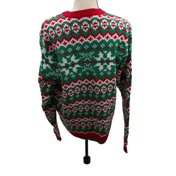 Holiday Christmas Sloth Sweater Large Blizzard Bay - Picture 4 of 5